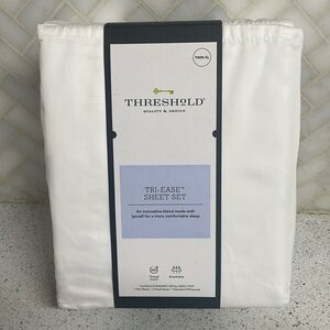 Threshold Tri-Ease Twin XL Sheet Set White